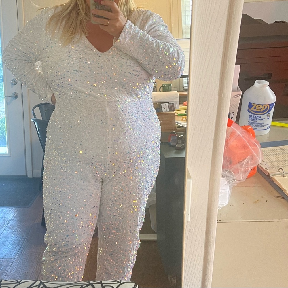 Southern fried chics sequin jumpsuit